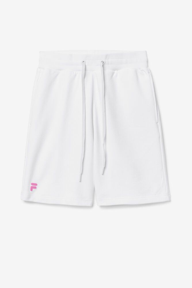 Fila Shorts Taylor Mens White - India AYU-049187